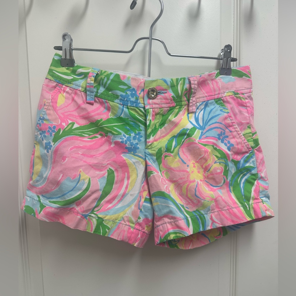 Lilly Pulitzer So A Peeling Floral Colorful Women's Callahan Shorts SZ 0